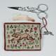 Leaping Hare Sewing Pouch/Pocket  WITH Scissors